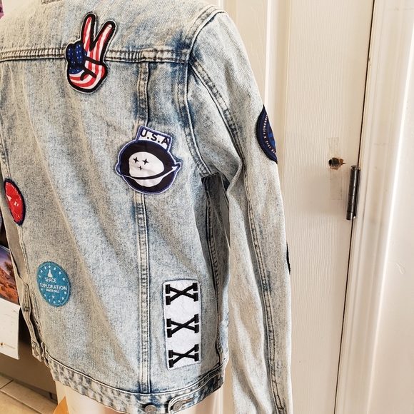 Jean jacket ASOS size Small Long - Picture 8 of 13
